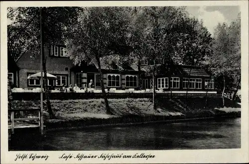 Ak Fissau Eutin in Ostholstein, Fissauer Fährhaus am Kellersee, Restaurant, Terrasse