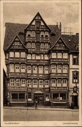 Ak Hildesheim in Niedersachsen, Sparkasse
