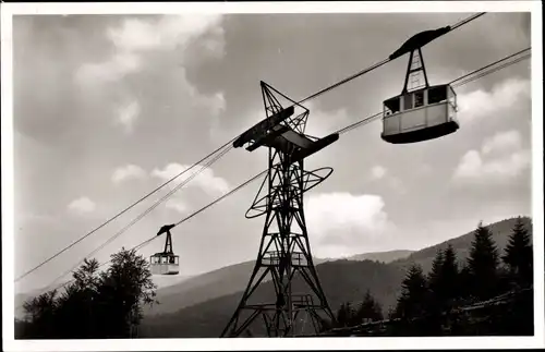 Ak Freiburg im Breisgau, Schwebebahn, Schauinsland, Seilbahn