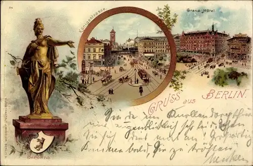 Litho Berlin, Polizeipräsidium, Grand Hotel, Berolina