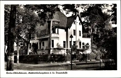 Ak Berlin Zehlendorf, Schlachtensee, Müttererholungsheim der ev. Frauenhilfe, Außenansicht