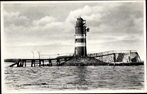 Ak Friedrichsort Kiel in Schleswig Holstein, Leuchtturm