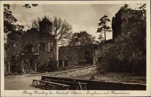 Ak Neustadt Breuberg im Odenwald, Burg, Zeughaus mit Hexenturm