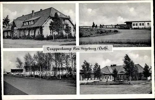 Ak Trappenkamp im Kreis Segeberg, Ort, Teilansicht, Gasthaus