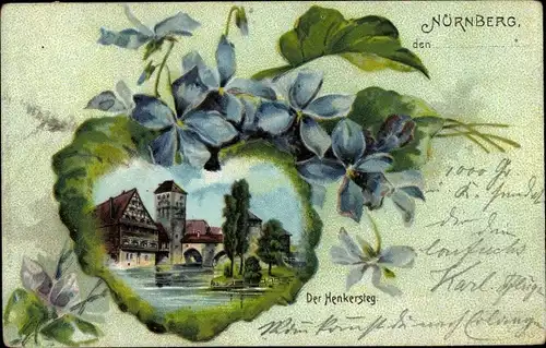 Veilchenblatt Litho Nürnberg in Mittelfranken Bayern, Henkersteg