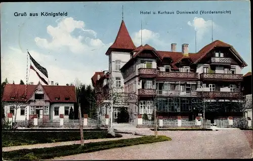 Ak Königsfeld im Schwarzwald, Hotel und Kurhaus Doniswald