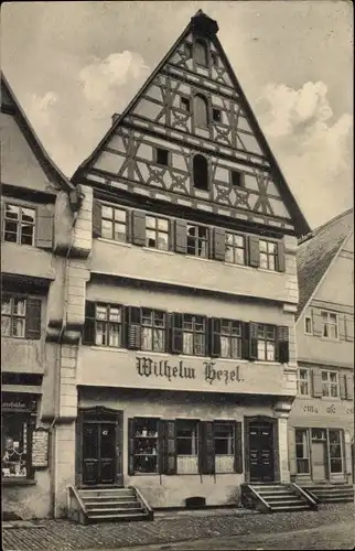 Ak Dinkelsbühl in Mittelfranken, Haus Wilhelm Hezel, Handlung