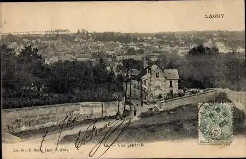 Ak Lagny Seine et Marne, Vue generale