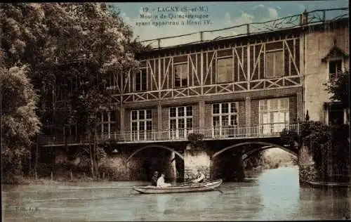 Ak Lagny Seine et Marne, Moulin de Quincangrogne