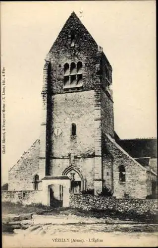 Ak Vezilly Aisne, Eglise