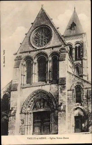 Ak Vailly sur Aisne, Eglise Notre Dame