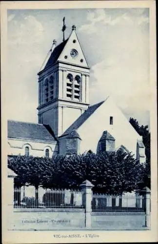 Ak Vic sur Aisne, L'Eglise