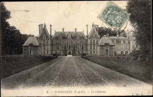 Ak Courances Essonne, Le Chateau