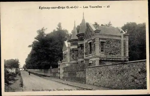 Ak Epinay sur Orge Essonne, Les Tourelles