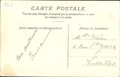 Ak Verneuil Eure, Entree de la Ville, cote de la Gare