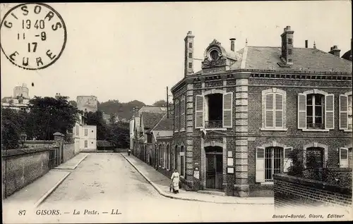 Ak Gisors Eure, La Poste