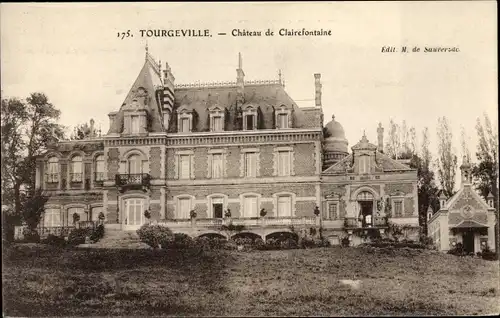 Ak Tourgeville Calvados, Chateau de Clairefontaine