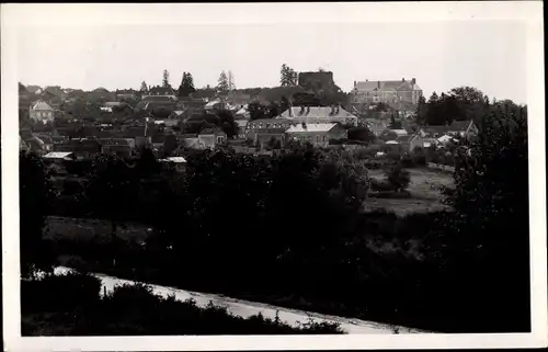 Ak St. Sauveur en Puisaye Yonne, Vue sur Saint Sauveur, route de Saint Fargeau