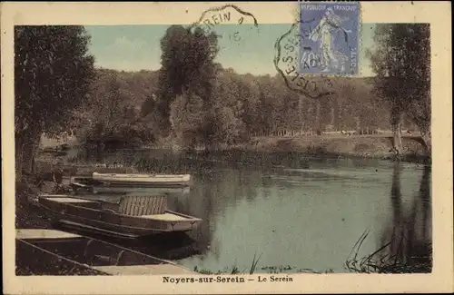 Ak Noyers sur Serein Yonne, Le Serein