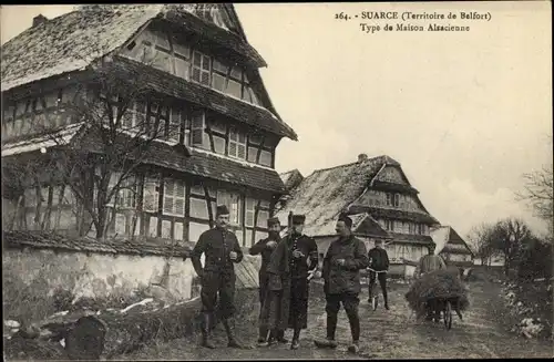 Ak Suarce Territoire de Belfort, Type de Maison Alsacienne