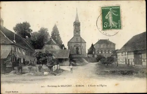 Ak Boron Territoire de Belfort, L'Ecole, L'Eglise