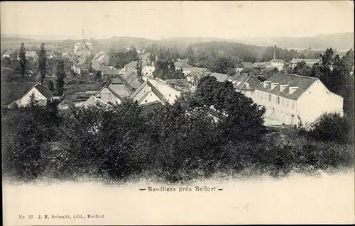 Ak Bavilliers Territoire de Belfort, Vue generale