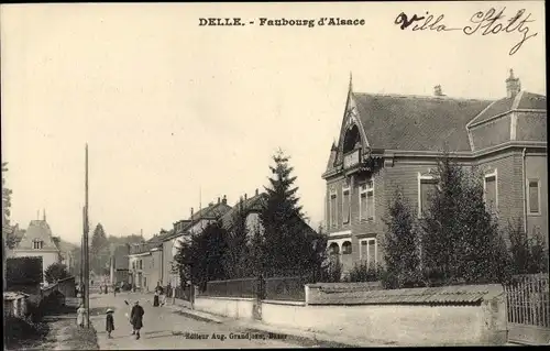 Ak Delle Territoire de Belfort, Faubourg d'Alsace