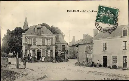 Ak Pruillé Maine et Loire, La Place