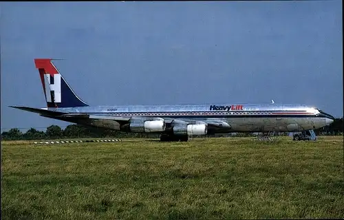 Ak Britisches Transportflugzeug, Heavy Lift Airlines UK, Boeing 707-351C