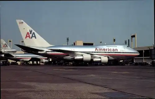 Ak Amerikanisches Passagierflugzeug, American Airlines, Boeing 747SP-31