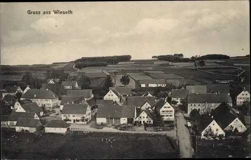 Ak Wieseth Kreis Ansbach in Mittelfranken Bayern, Panorama