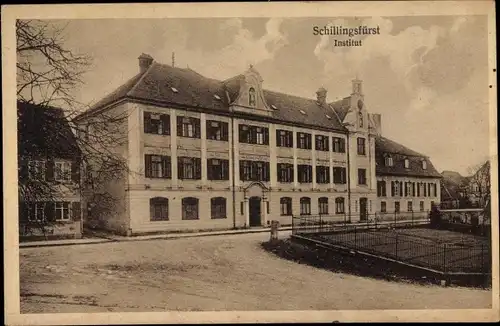 Ak Schillingsfürst in Mittelfranken, Institut