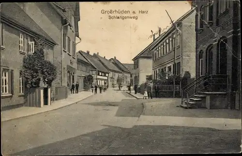 Ak Großrhüden Rhüden Seesen am Harz, Schlangenweg