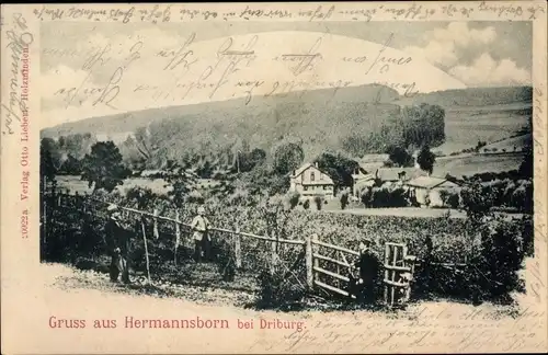 Ak Pömbsen Bad Driburg in Westfalen, Bad Hermannsborn, Gesamtansicht