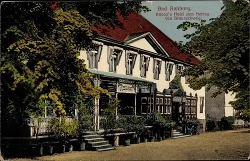 Ak Rehburg Loccum in Niedersachsen, Knoops Hotel zum Herzog von Braunschweig