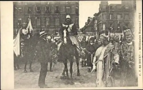 Ak Rouen Seine Maritime, Millenaire Normand 1911, Festzug