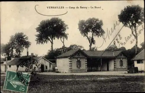 Ak Versailles Yvelines, Camp de Satory, Le Stand