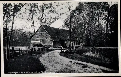 Ak Molbergen Landkreis Cloppenburg, Wassermühle Stedingsmühle