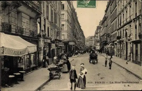 Ak Paris I, La Rue Rambuteau