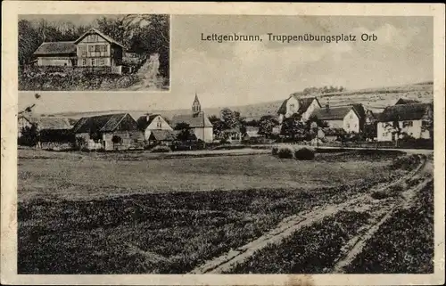 Ak Lettgenbrunn Jossgrund in Hessen, Truppenübungsplatz Orb