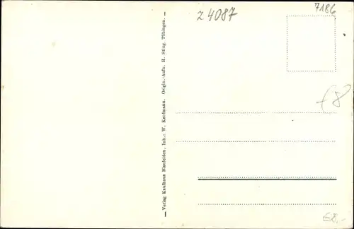 Ak Blaufelden Baden Württemberg, Partie am Bahnhof, Gasthof