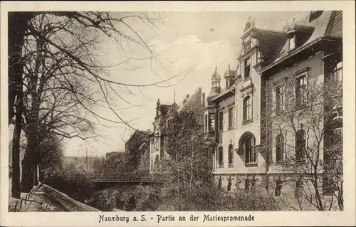 Ak Naumburg an der Saale, Partie an der Marienpromenade