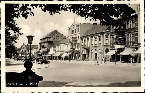 Ak Giżycko Lötzen Lözen Masuren Ostpreußen, Markt