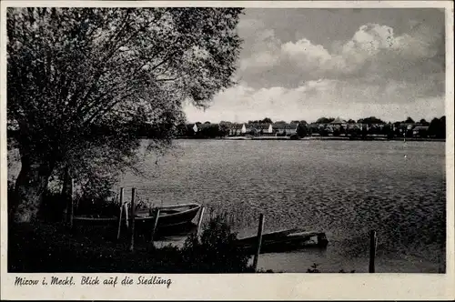 Ak Mirow Mecklenburgische Seenplatte, Blick auf die Siedlung