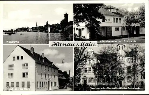 Ak Hanau am Main, Altersheim in der Fasanerie, Hans Böckler Heim, Gemeindehaus