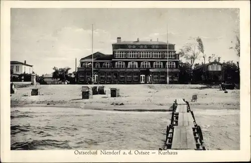 Ak Niendorf Timmendorfer Strand, Kurhaus, Strand