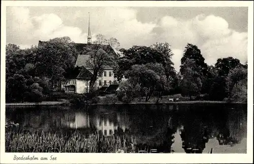Ak Bordesholm Schleswig Holstein, Partie am See