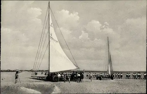 Ak Nordseebad Sankt Peter Ording, Strandsegler