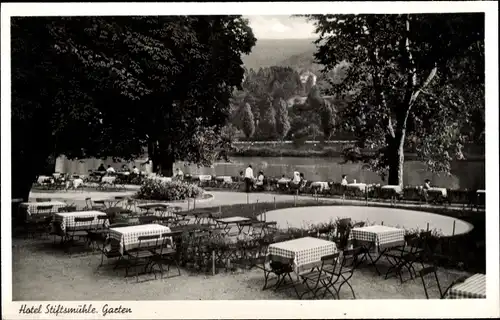 Ak Heidelberg am Neckar, Hotel Stiftsmühle, Garten