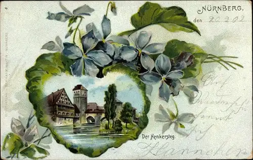 Veilchenblatt Litho Nürnberg in Mittelfranken Bayern, Henkersteg